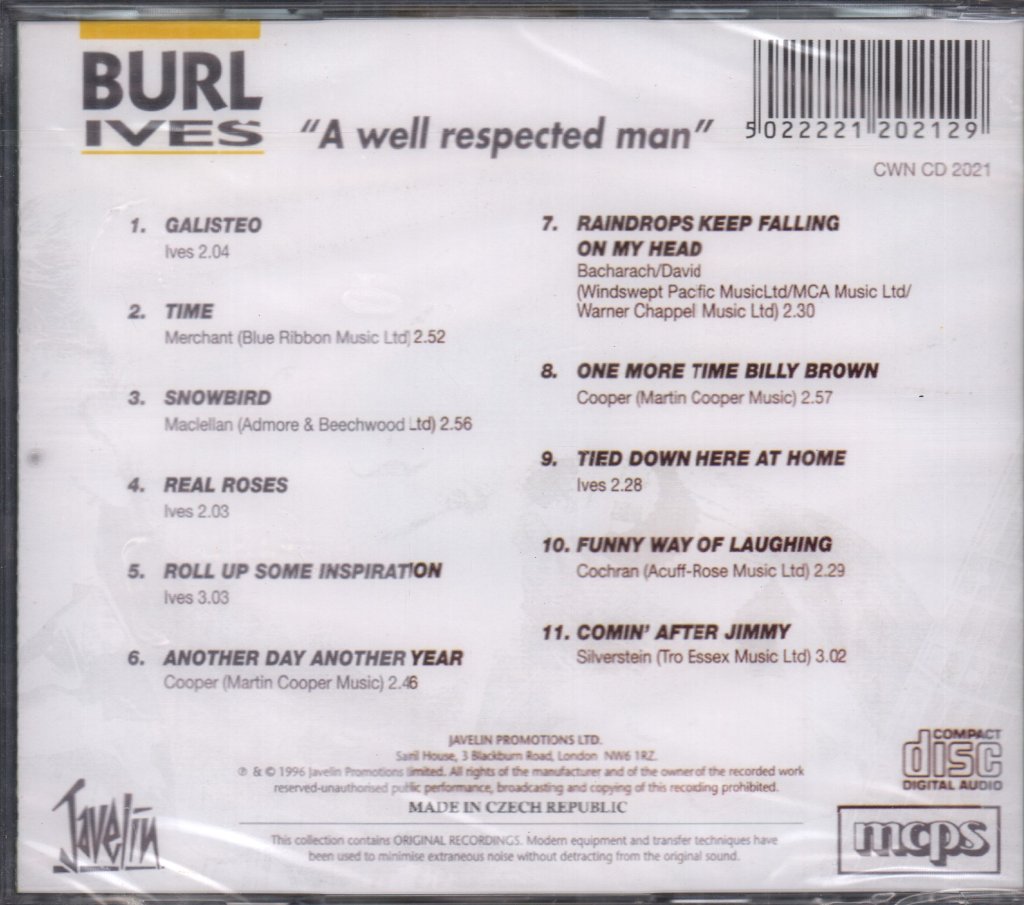 Burl Ives - Burl Ives - Cd