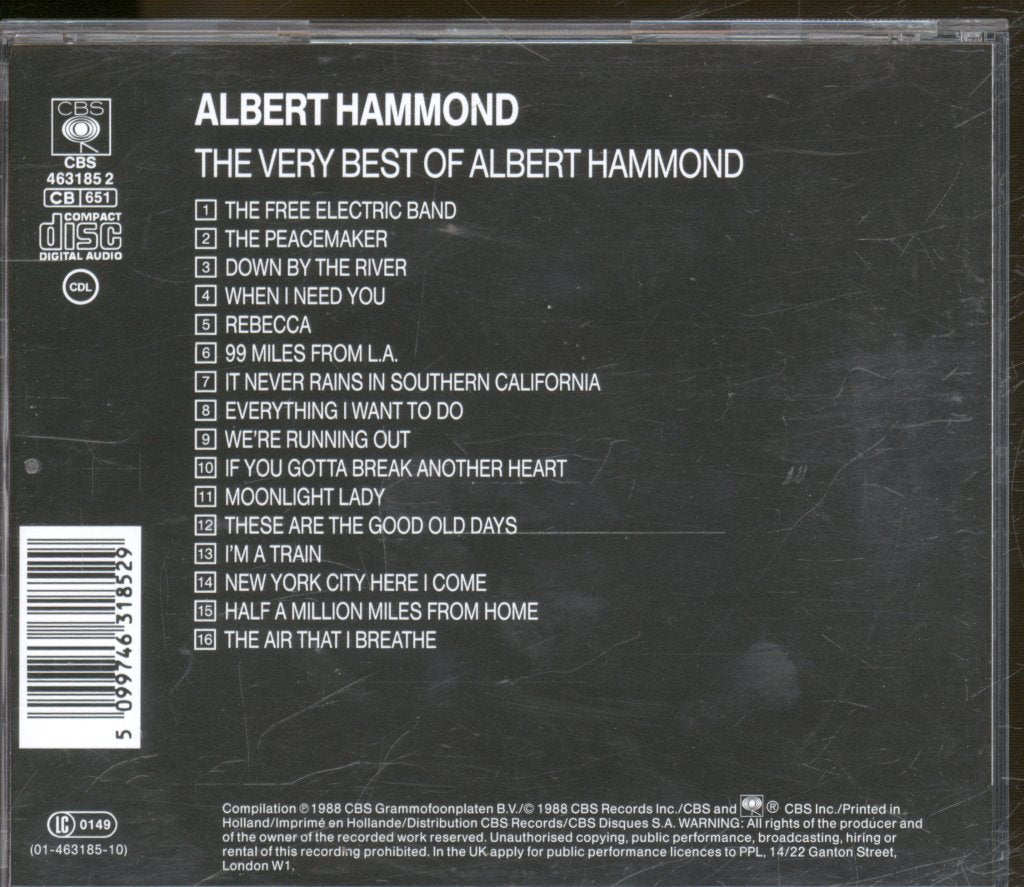 Albert Hammond - Very Best Of Albert Hammond - Cd