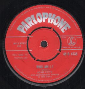 Adam Faith - Who Am I - 7 Inch