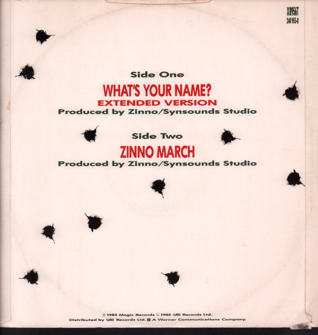 Zinno - What's Your Name - 12 Inch