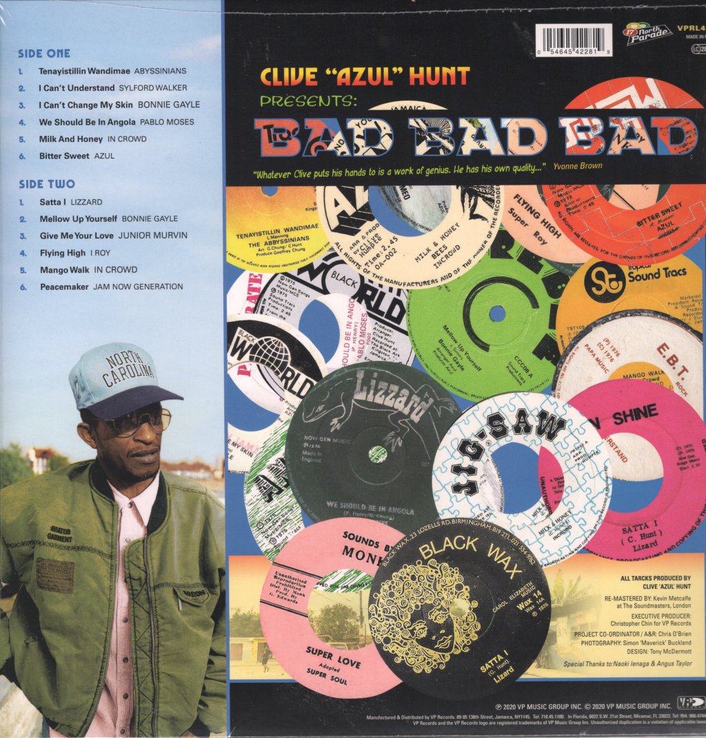 Various Artists - Clive 'Azul' Hunt Presents: Bad Bad Bad - Lp