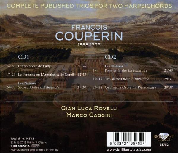 Gian Luca Rovelli, Marco Gaggini - François Couperin - Complete Published Trios For Two Harpsichords - Double Cd