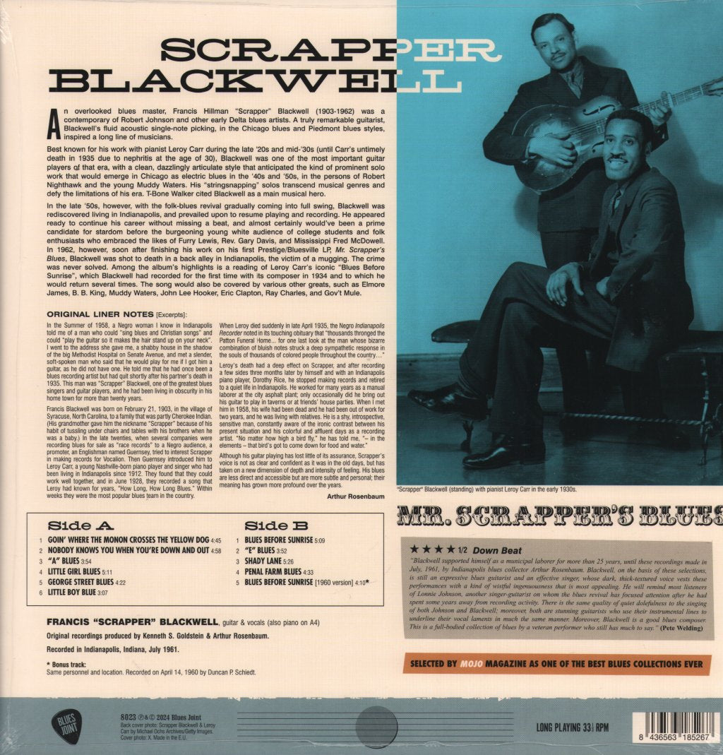 Scrapper Blackwell - Mr. Scrapper's Blues - Lp