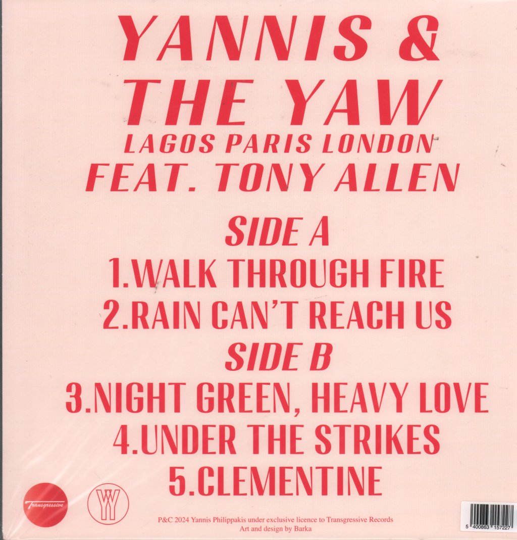 Yannis & The Yaw feat. Tony Allen - Lagos Paris London EP - Lp