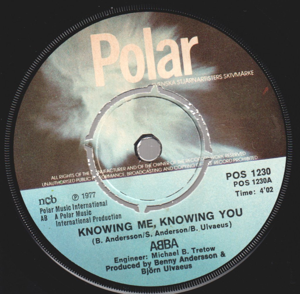 ABBA - Knowing Me, Knowing You / Happy Hawaii (Early Version Of "Why Did It Have To Be Me") - 7 Inch