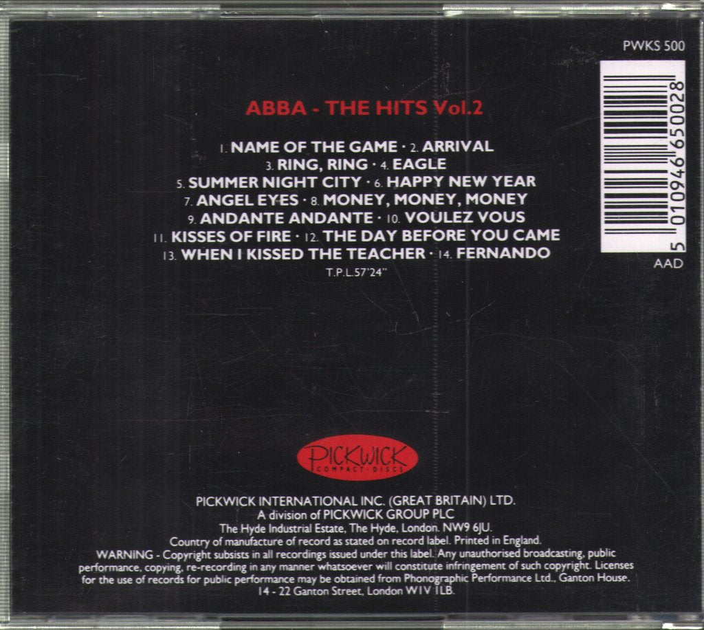 ABBA - Hits • 2 - Cd