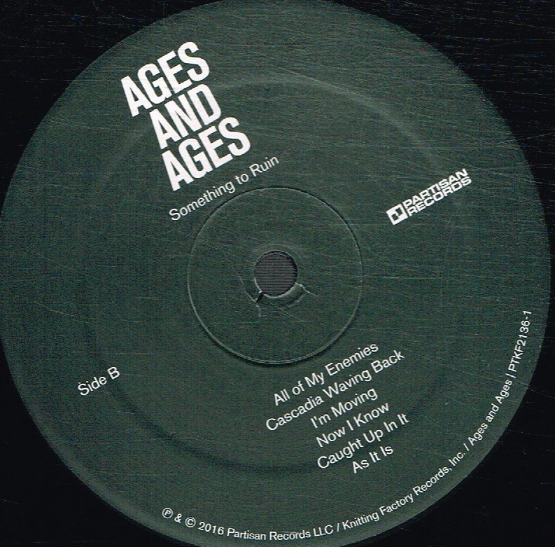 Ages and Ages - Something To Ruin - Lp