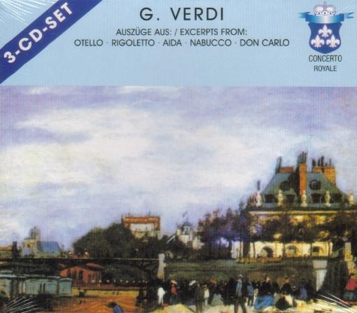 Various Artists - Verdi - Auszüge Aus: / Excerpts From: Otello • Rigoletto • Aida • Nabucco • Don Carlo - Triple Cd