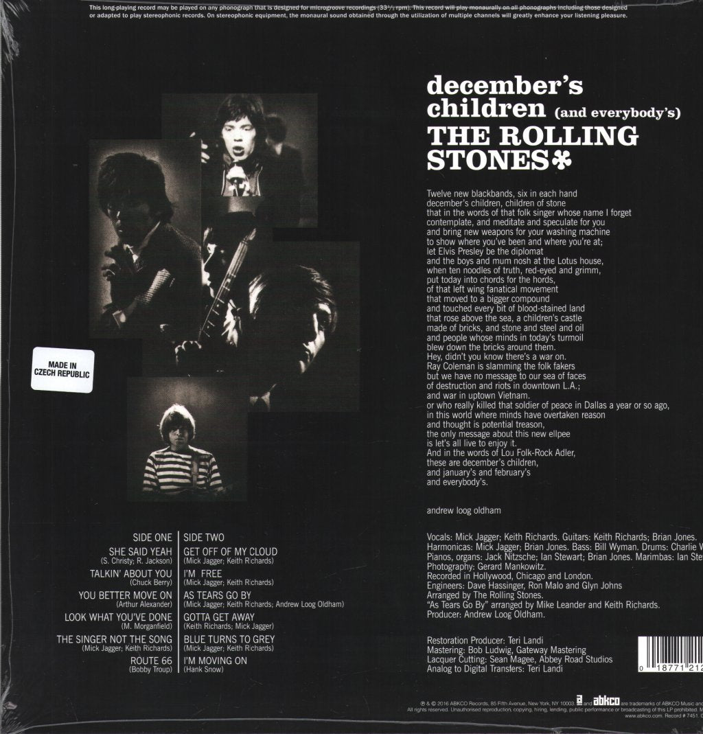 Rolling Stones - December’s Children (And Everybody’s) (US Version) - Lp