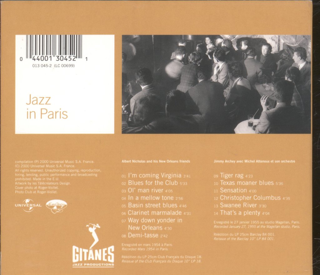 Albert Nicholas / Jimmy Archey - Classic Jazz At Saint-Germain-des-Prés - Cd