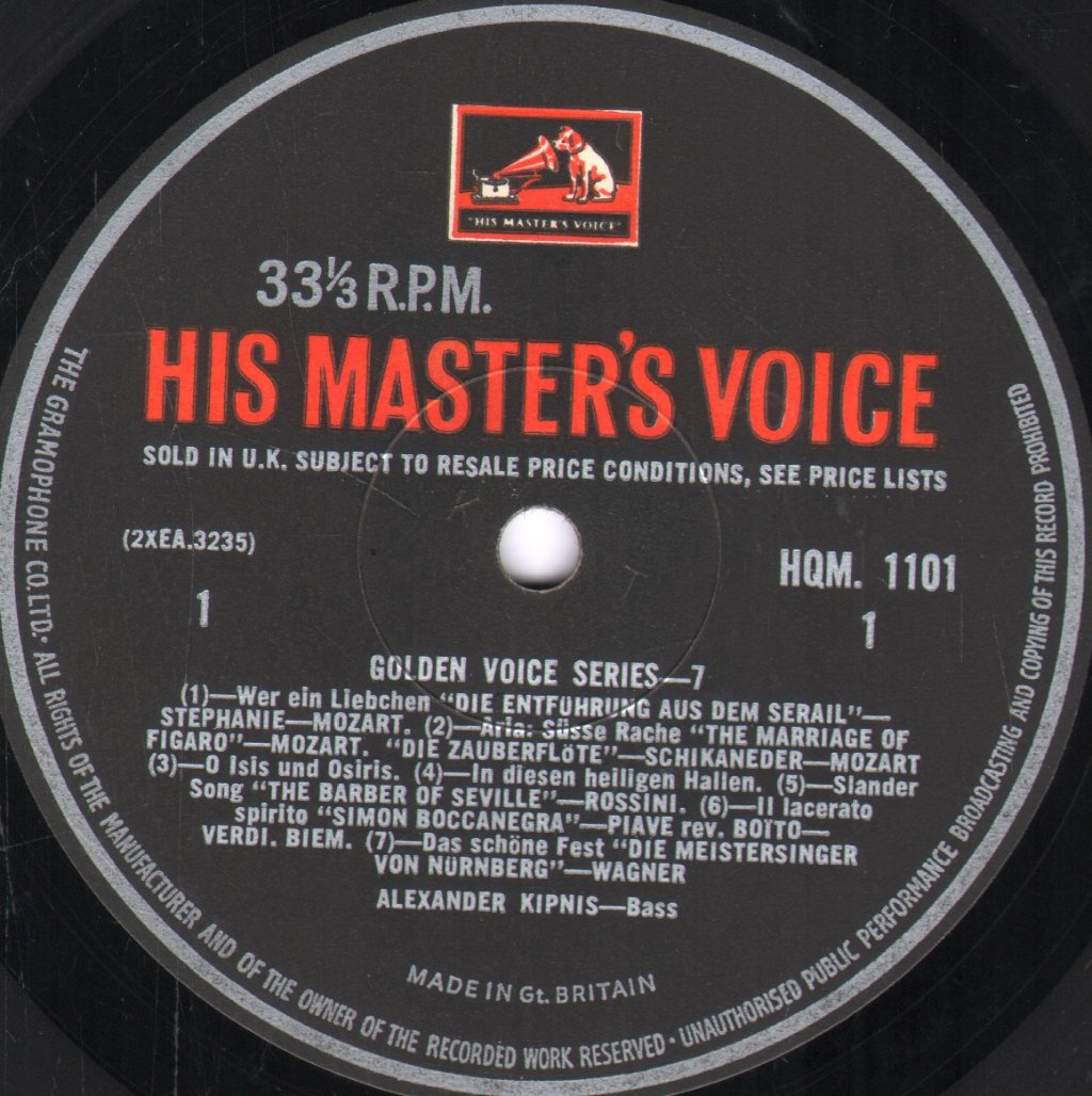 Alexander Kipnis - Golden Voice Series 7 - Lp