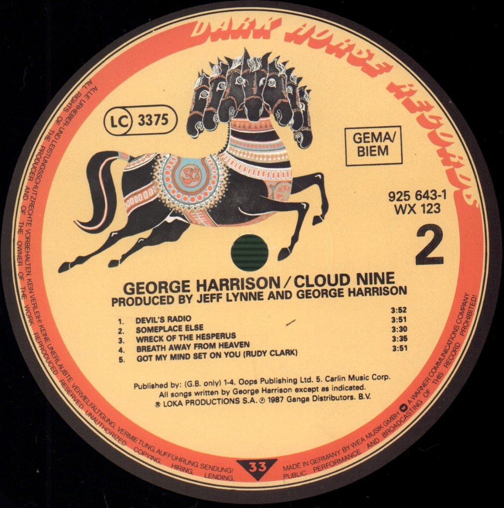 George Harrison - Cloud Nine - Lp