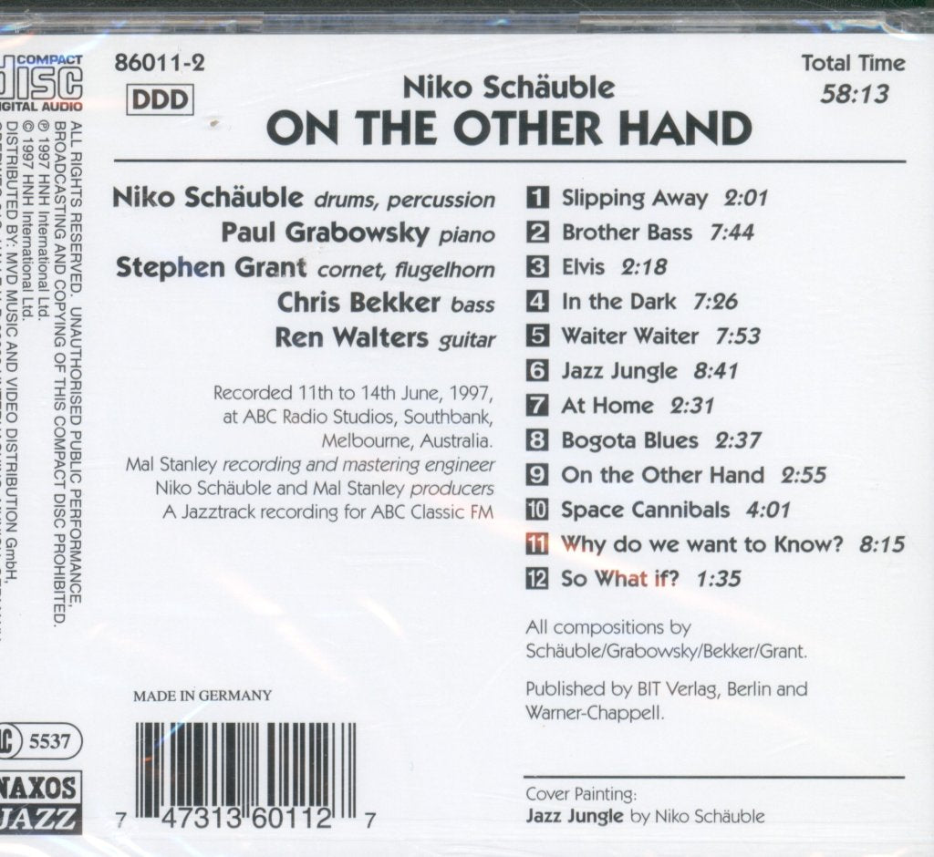 Nikolaus Schäuble - On The Other Hand - Cd