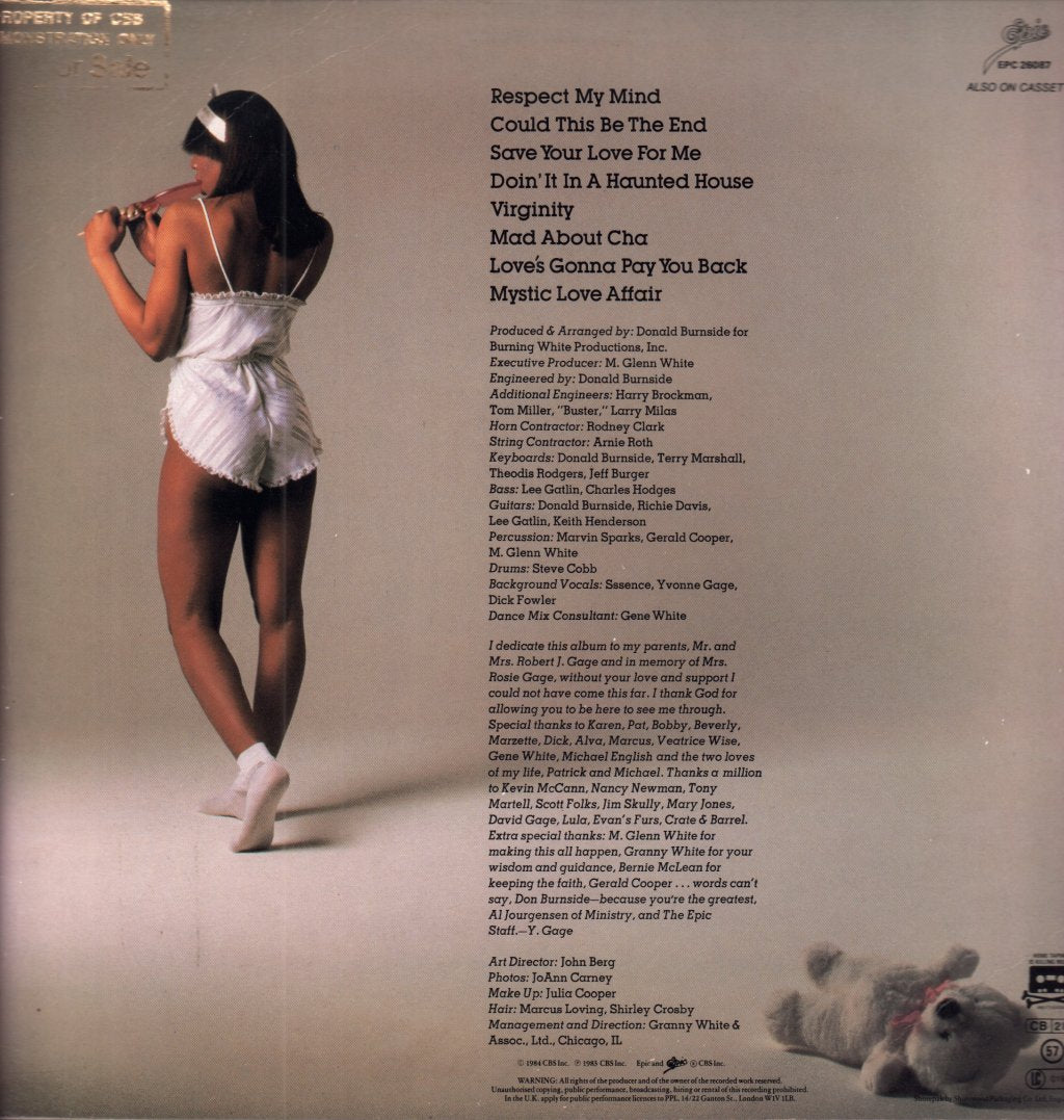 Yvonne Gage - Virginity - Lp