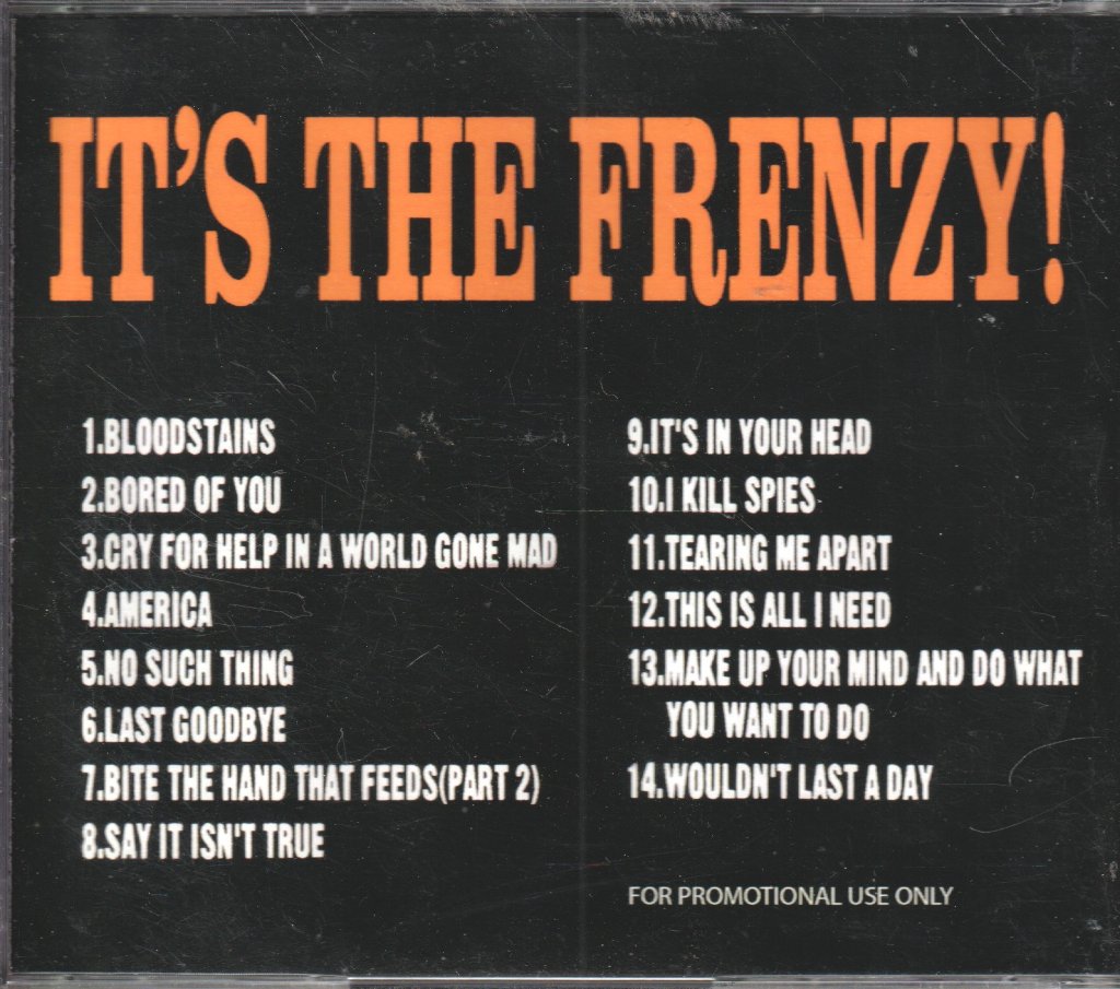 Agent Orange - It's The Frenzy! - Cd