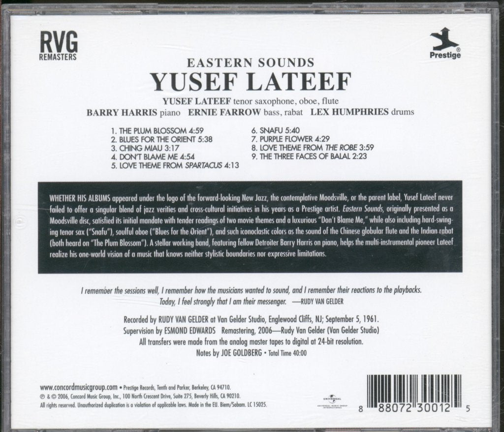 Yusef Lateef - Eastern Sounds - Cd