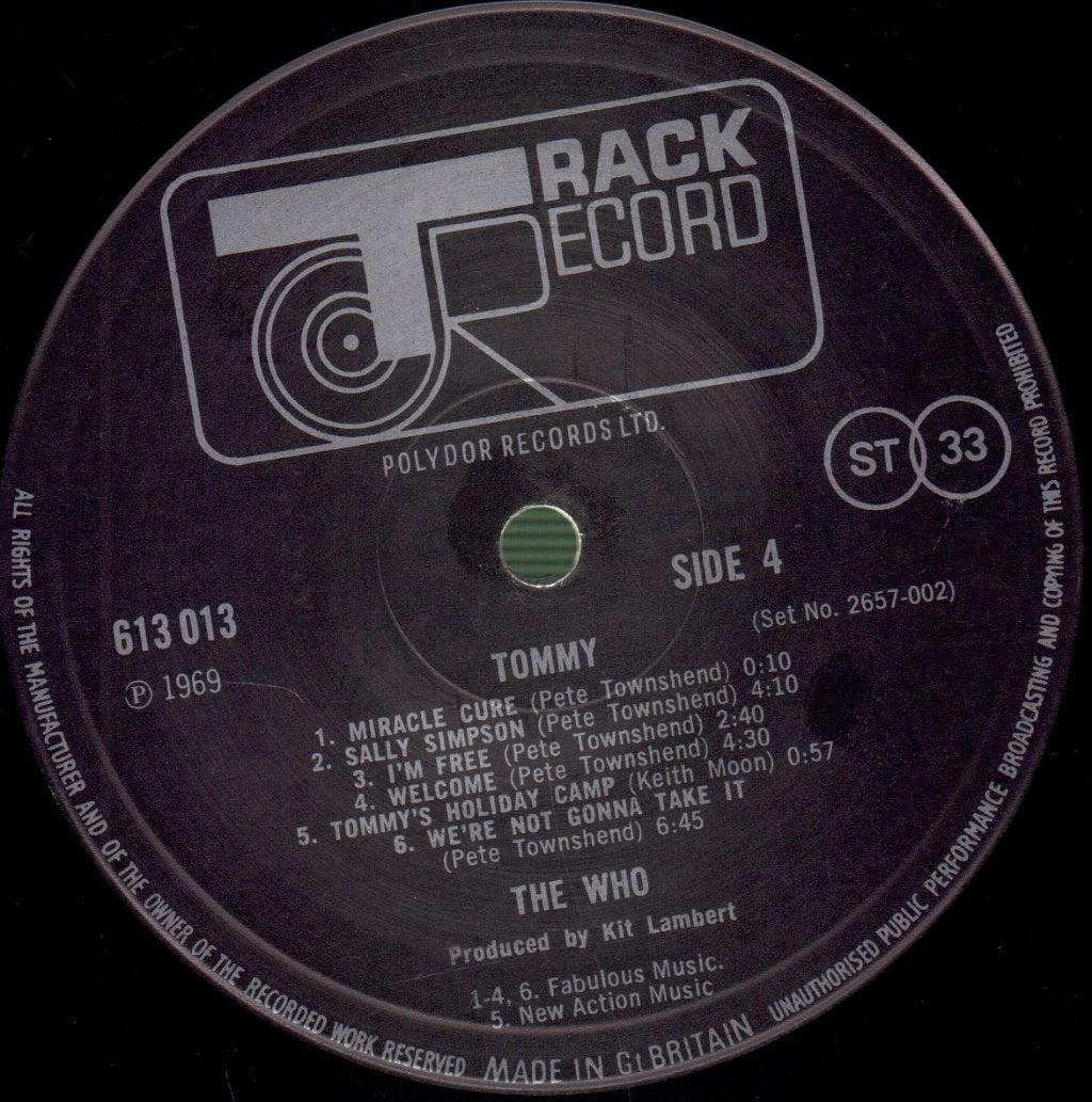 Who - Tommy - Double Lp