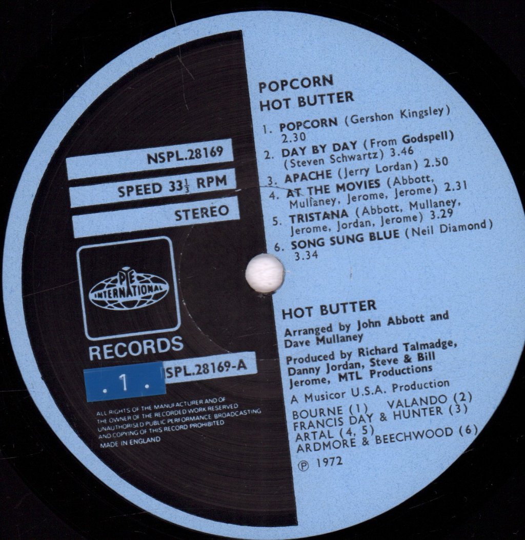 Hot Butter - Popcorn - Lp