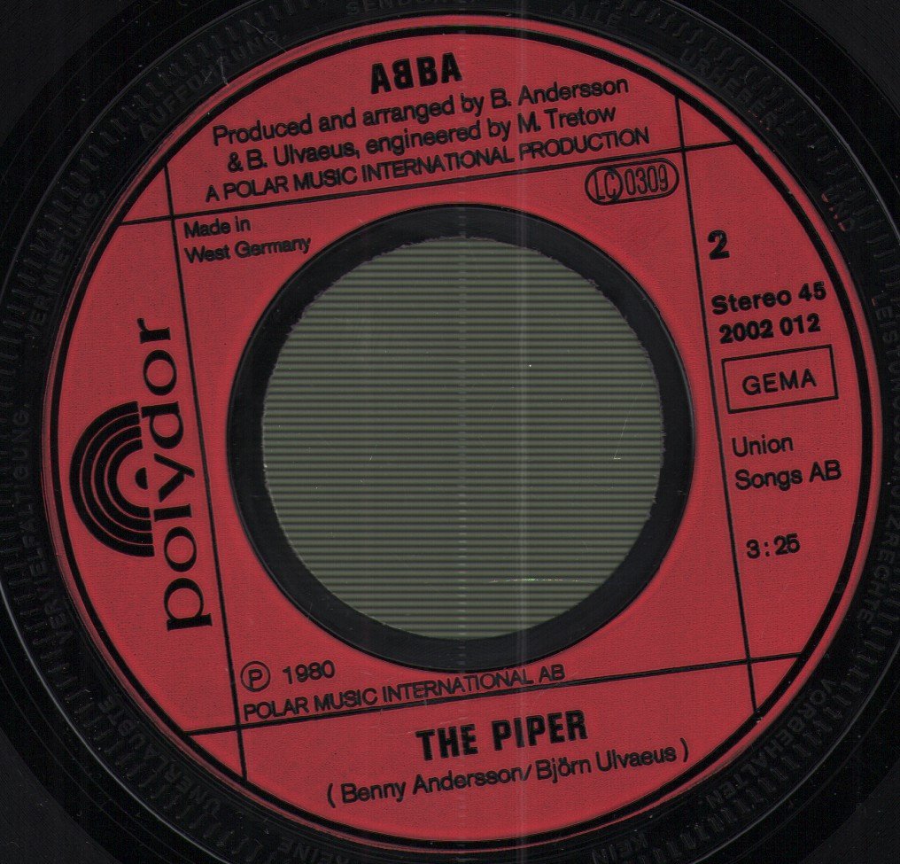 ABBA - Super Trouper / The Piper - 7 Inch