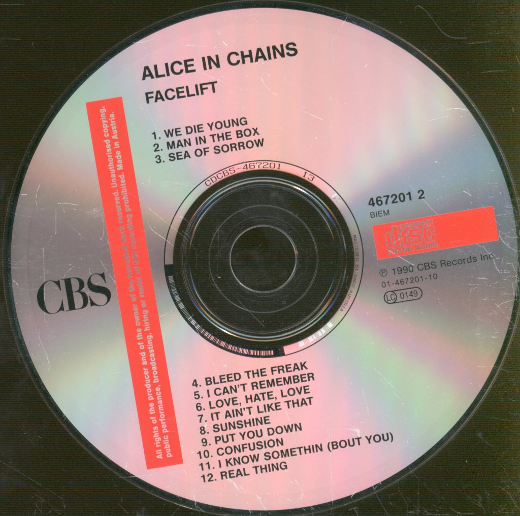 Alice In Chains - Facelift - Cd