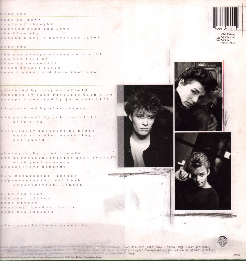 A-Ha - Hunting High And Low - Lp