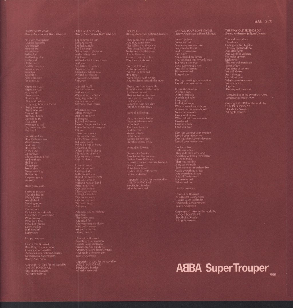 ABBA - Super Trouper - Lp