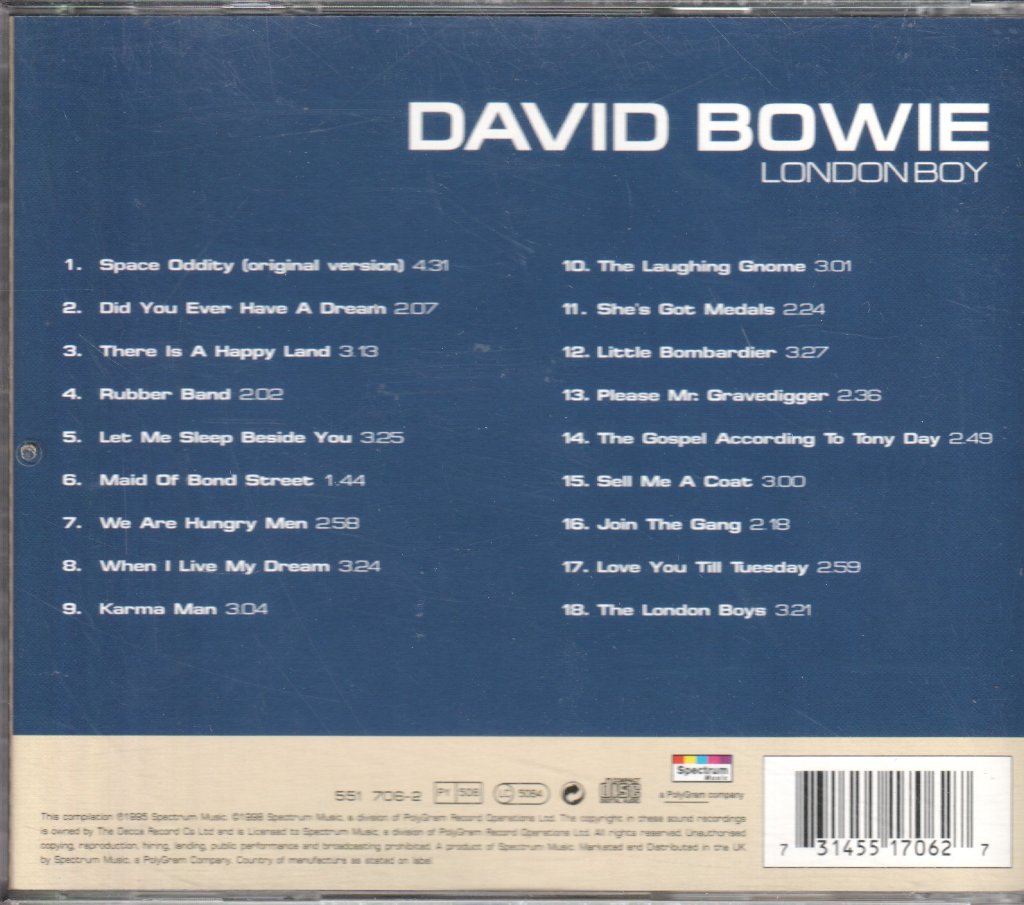 David Bowie - London Boy - Cd