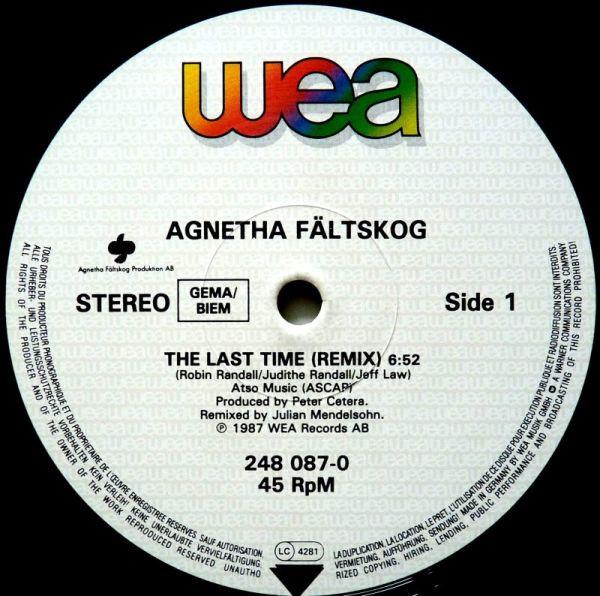 Agnetha Fältskog - Last Time - 12 Inch