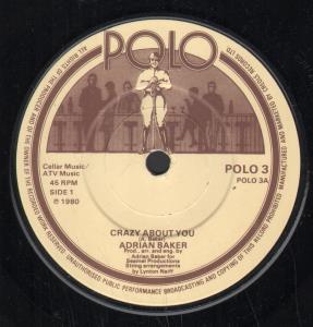 Adrian Baker - Crazy About You - 7 Inch