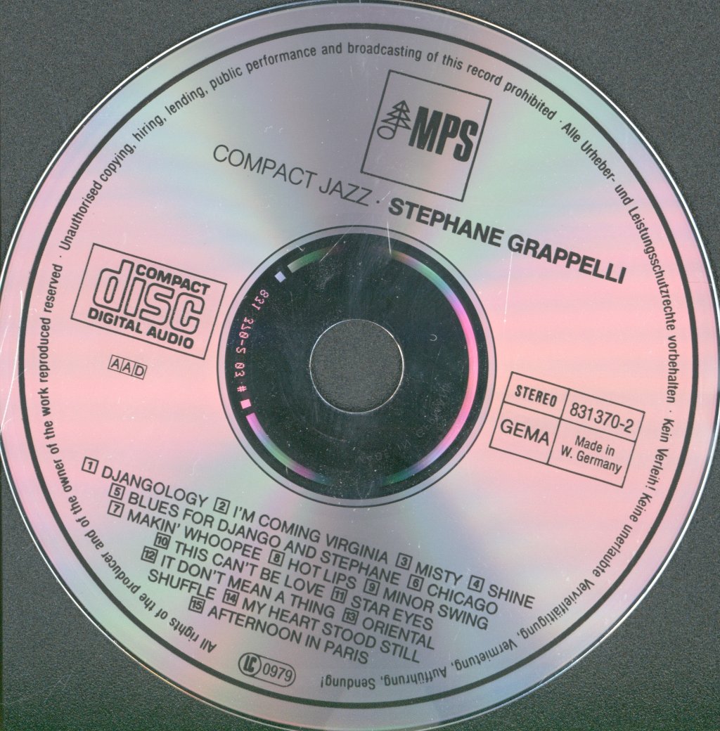 Stephane Grappelli - Stephane Grappelli - Cd