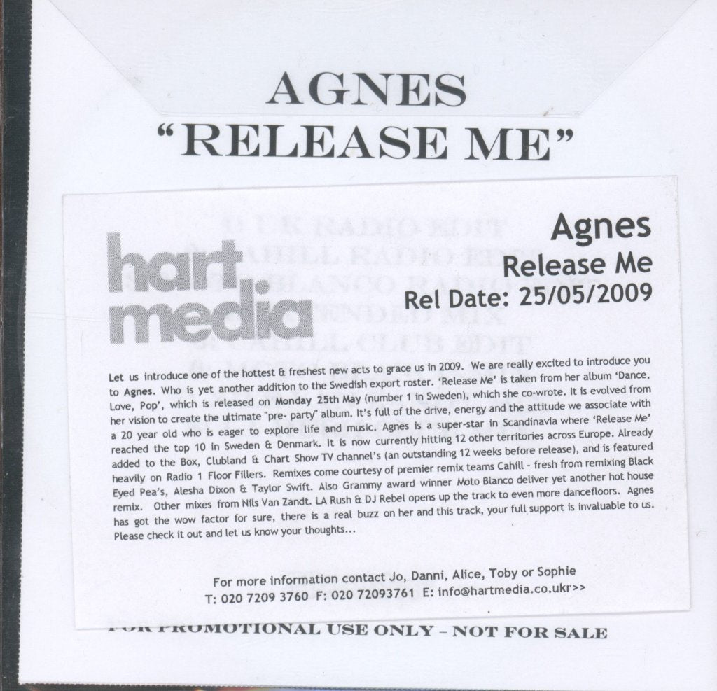 Agnes - Release Me - Cdr