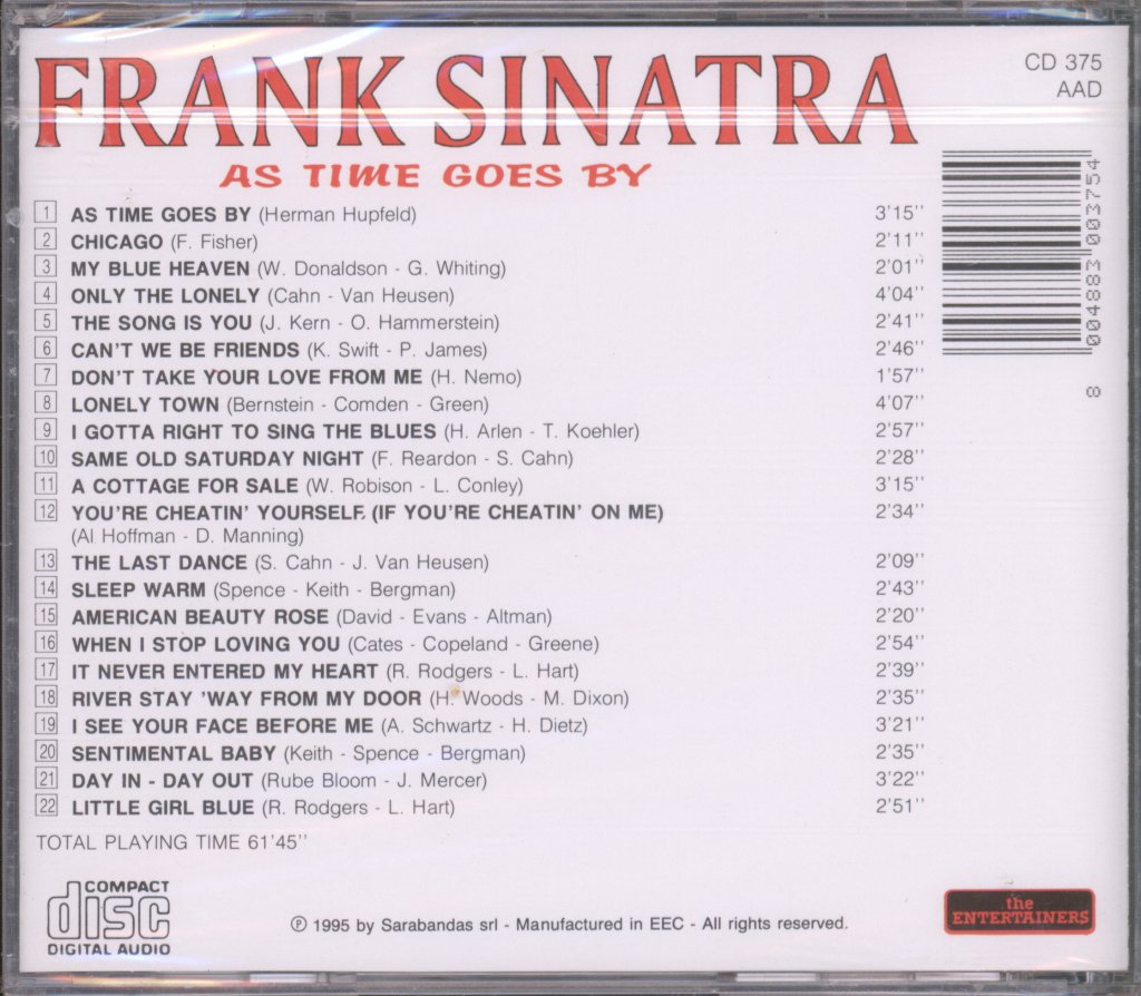 Frank Sinatra - As Time Goes By - Cd