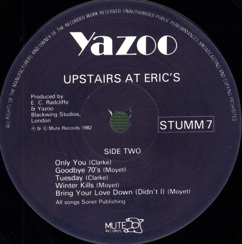 Yazoo - Upstairs At Eric's - Lp