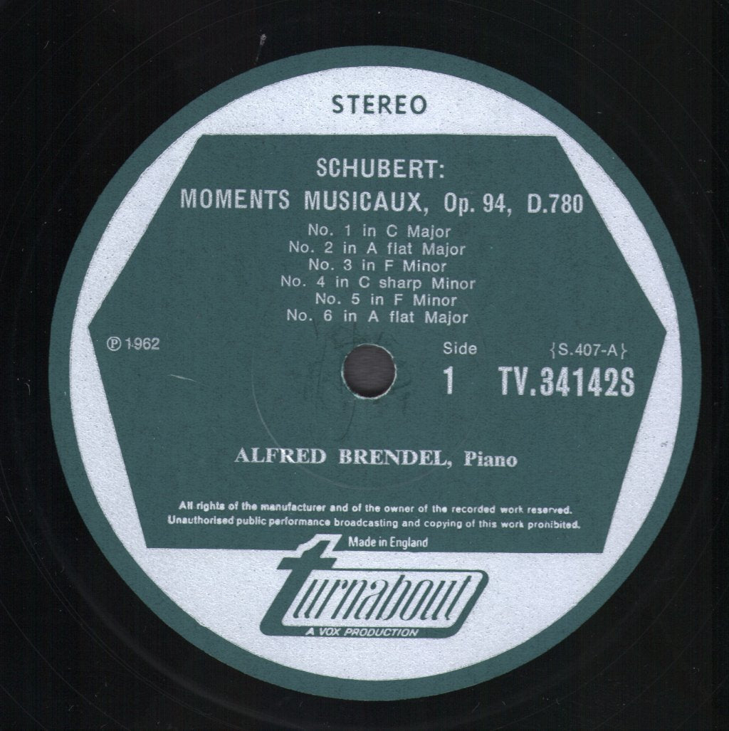 Alfred Brendel - Schubert - Moments Musicaux Op. 94 / Three Pieces Op. Posth. - Lp