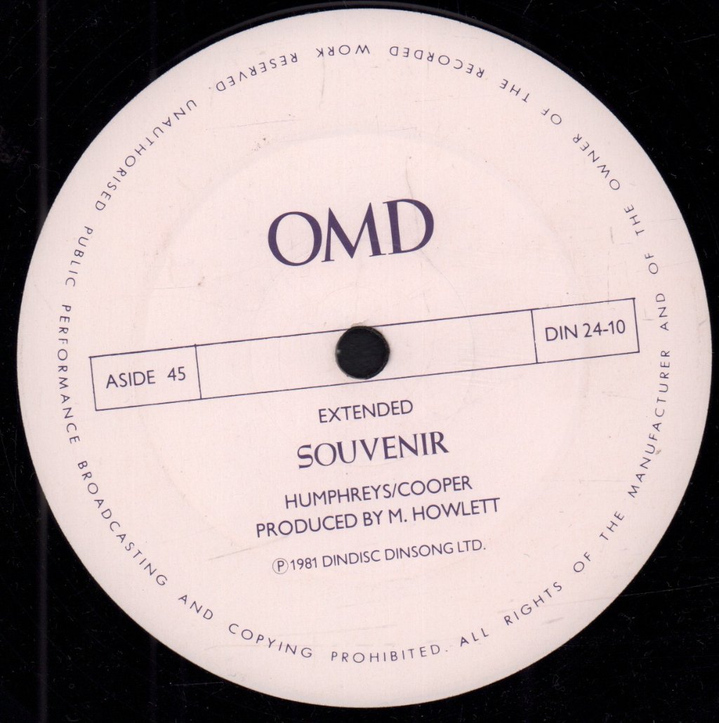 OMD - Souvenir - 10 Inch