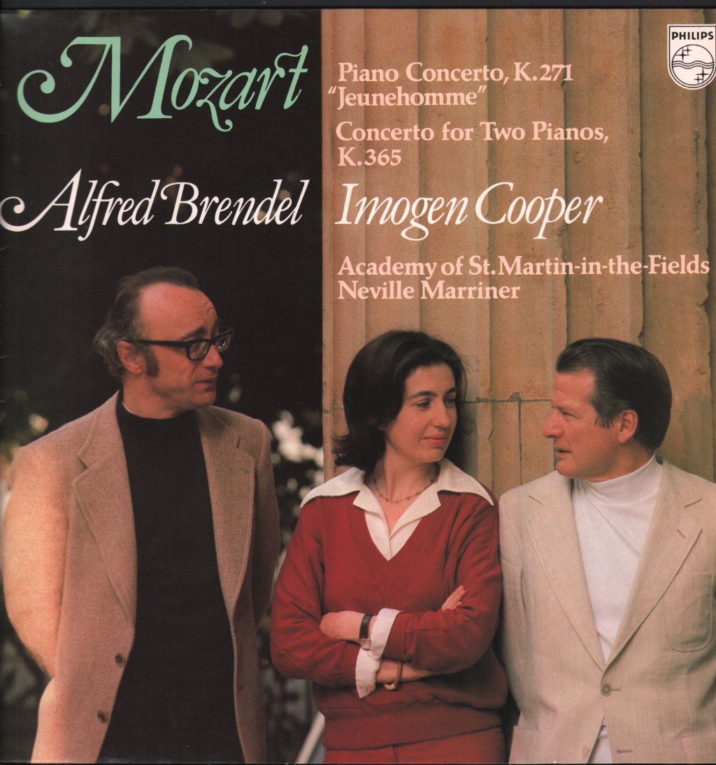 Alfred Brendel / Imogen Cooper / Neville Marriner / Academy Of St. Martin-in-the-Fields - Mozart - Piano Concerto, K.271 "Jeunehomme" / Concerto For Two Pianos, K.365 - Lp