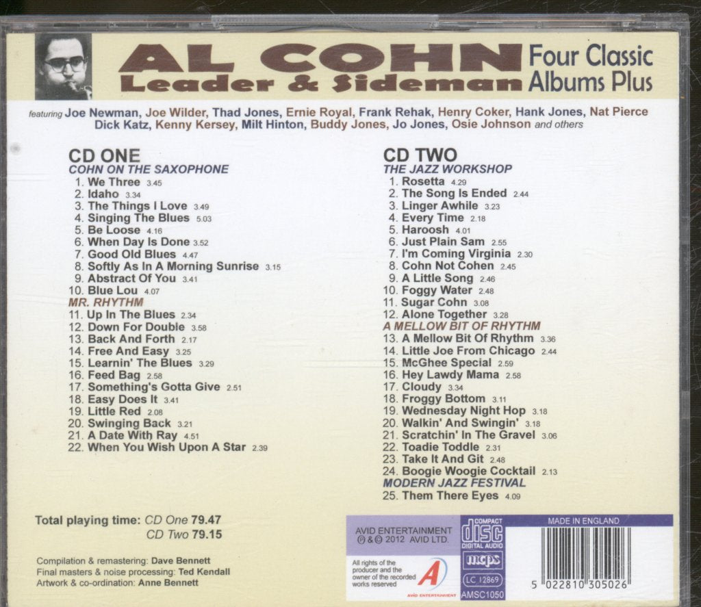 Al Cohn - Leader & Sideman. Four Classic Albums Plus - Cd