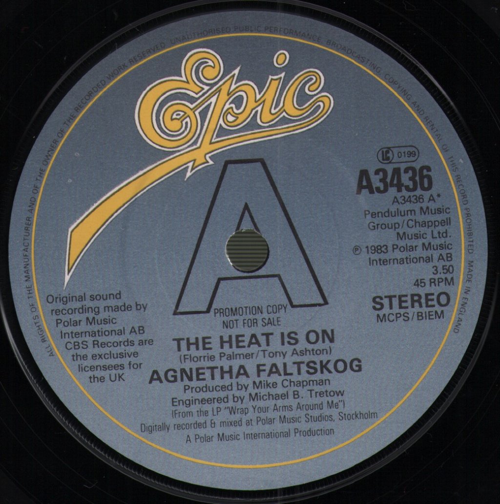 Agnetha Fältskog - Heat Is On - 7 Inch