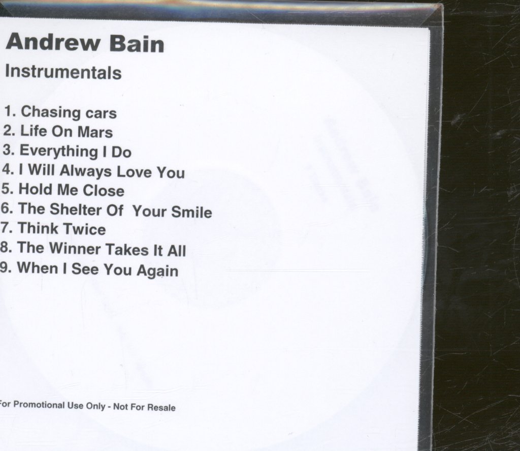 Andrew Bain - Instrumentals - Cdr