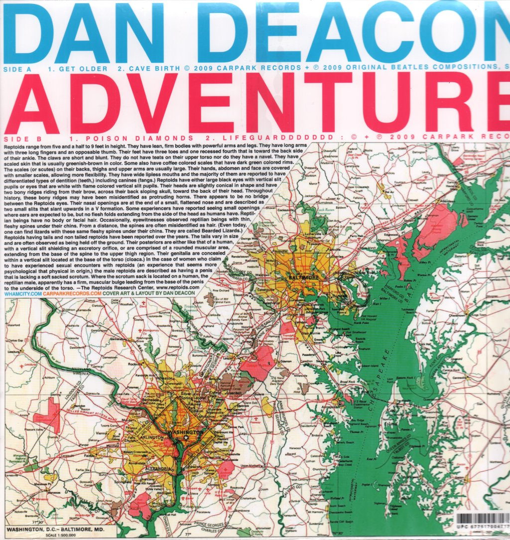 Dan Deacon/Adventure - Split 12" - 12 Inch