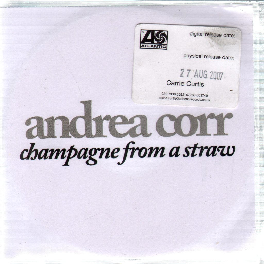 Andrea Corr - Champagne From A Straw - Cdr