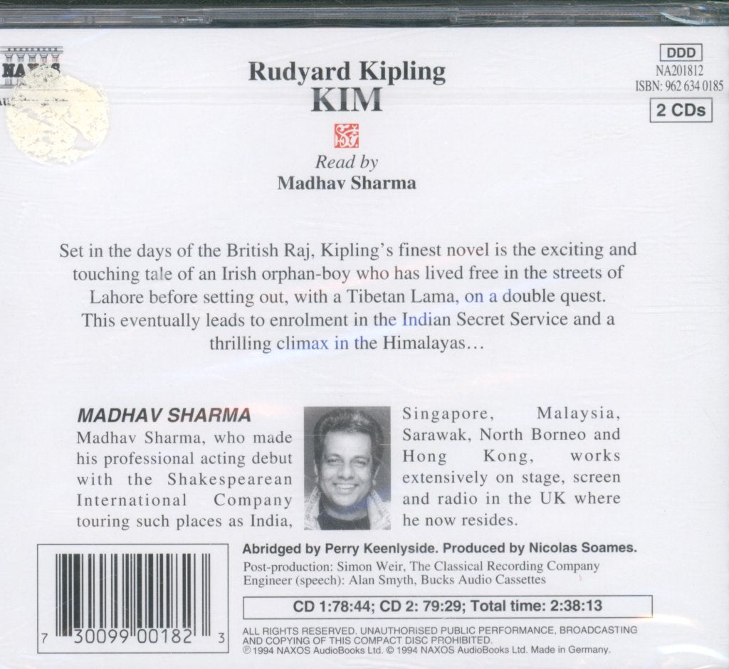 Madhav Sharma - Rudyard Kipling - Kim - Double Cd