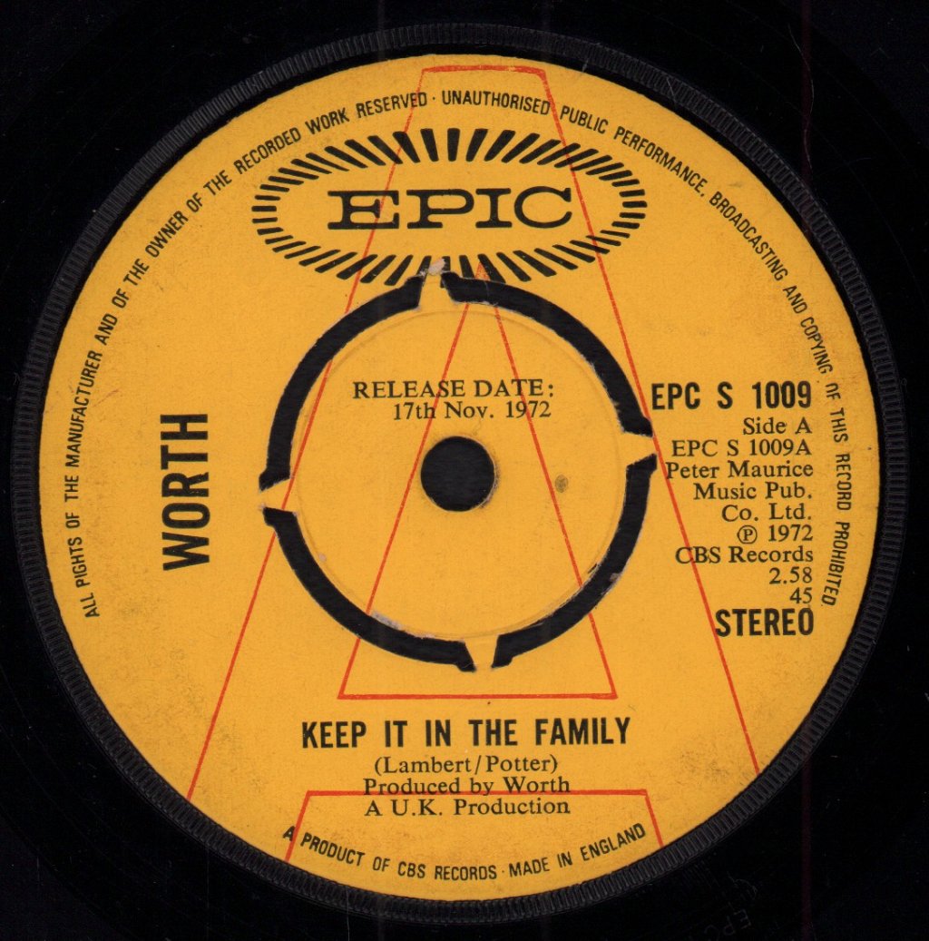 Worth - Keep It In The Family - 7 Inch