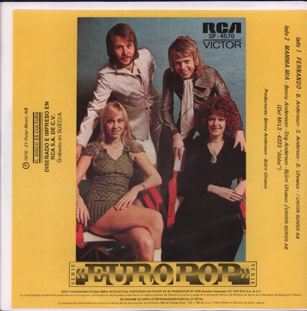 ABBA - Fernando / Mamma Mia - 7 Inch