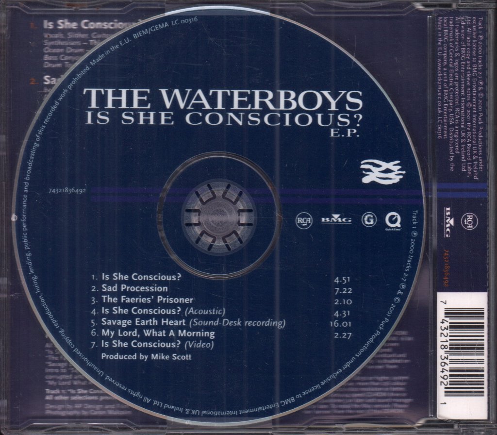 Waterboys - Is She Conscious? E.P. - Cd