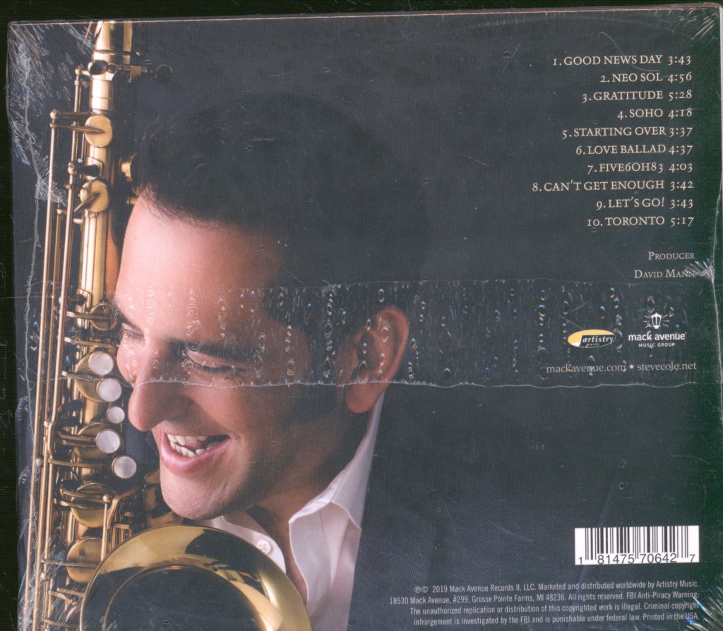 Steve Cole - Gratitude - Cd