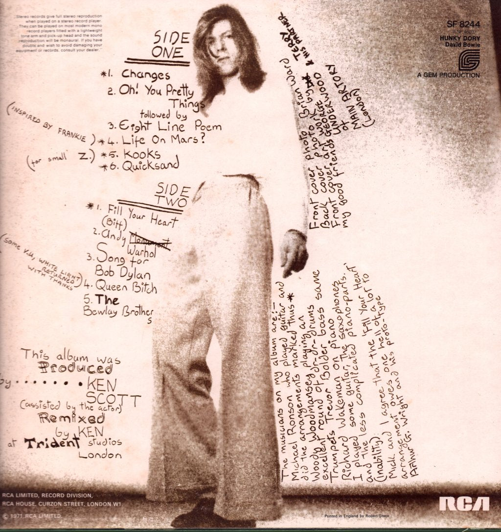 David Bowie - Hunky Dory - Lp