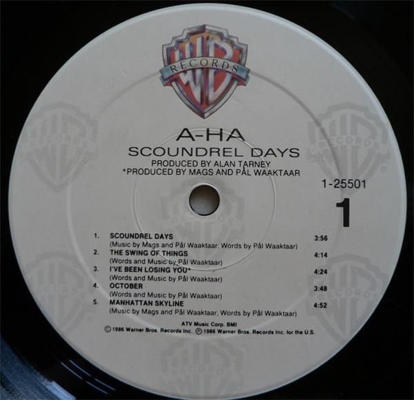 A-Ha - Scoundrel Days - Lp