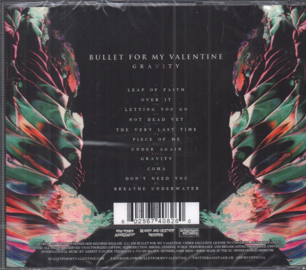 Bullet For My Valentine - Gravity - Cd