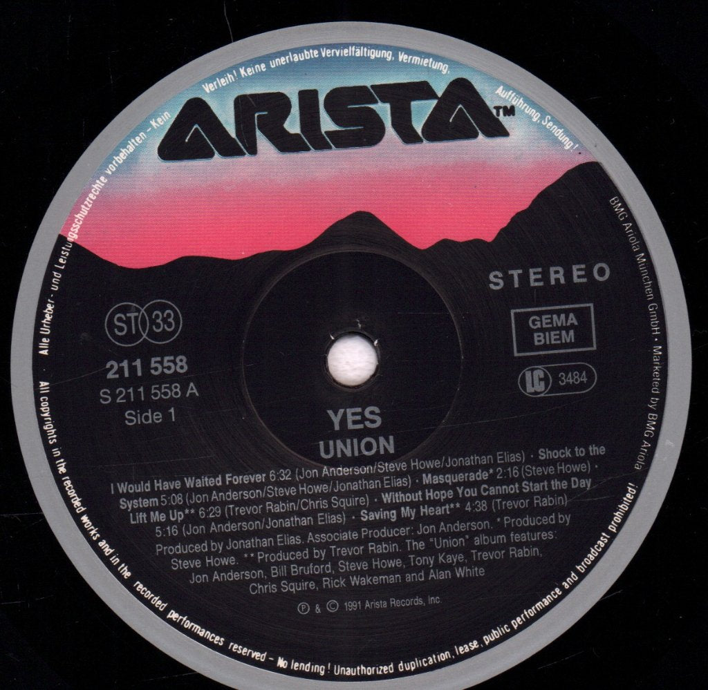 Yes - Union - Lp